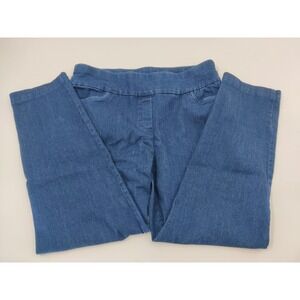 Alfred Dunner Women's Blue Denim Cropped Pants Size 10